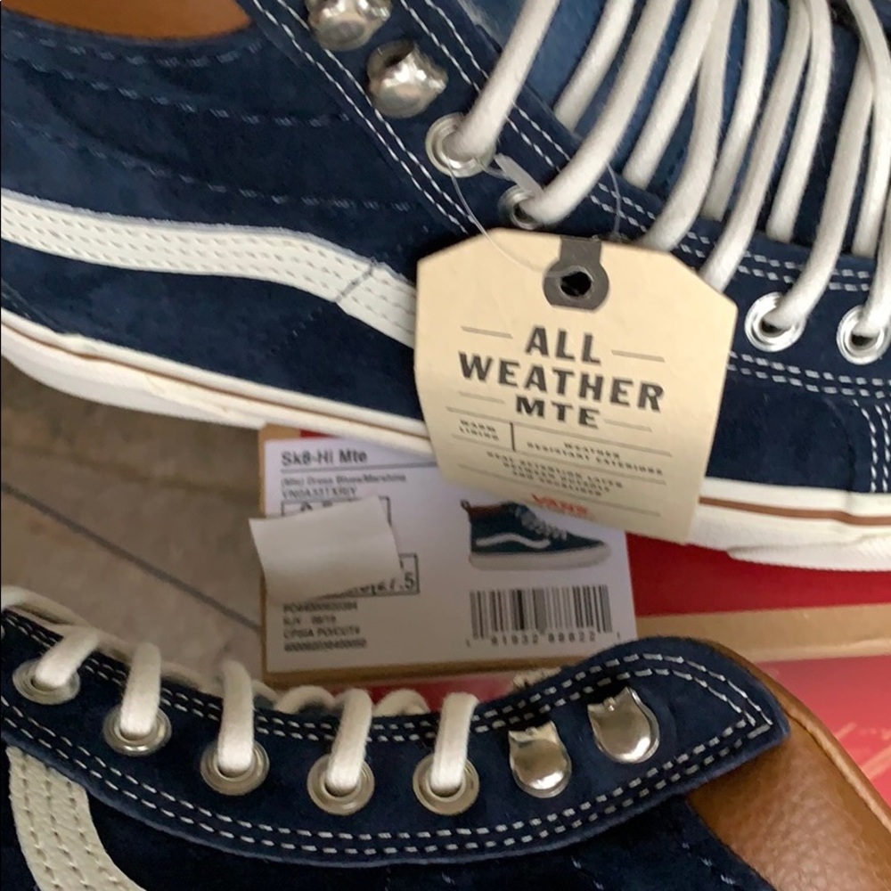 VANS SK8-Hi Mte Dress Blues/Marshmallow men’s - Picture 6 of 16